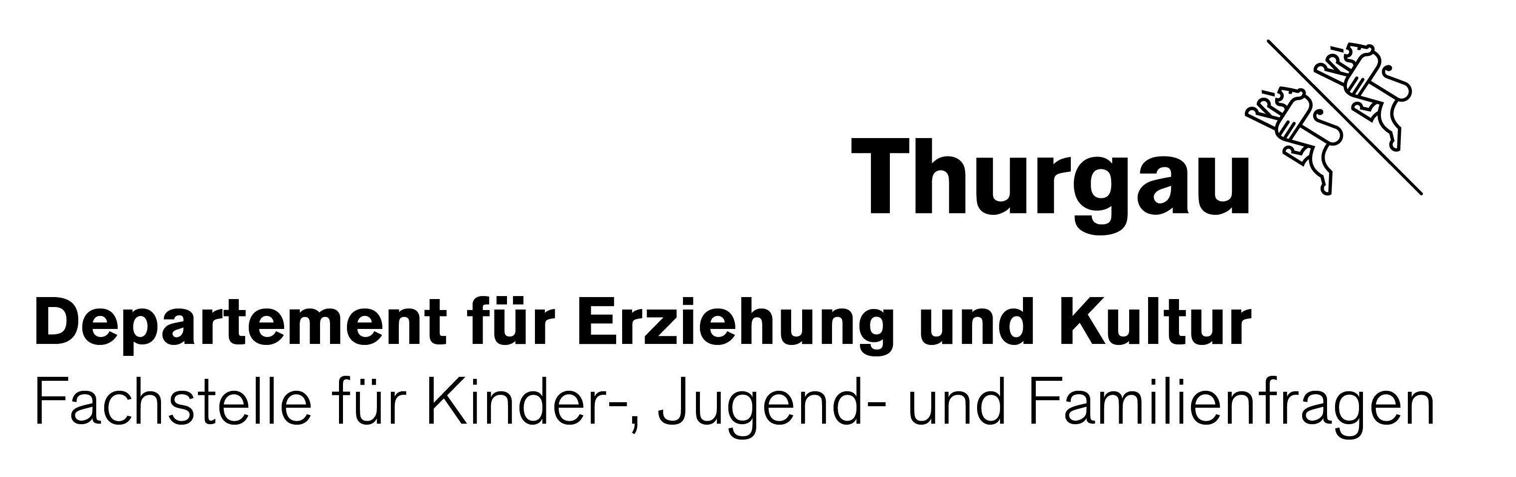 Logo Kanton Thurgau, Departement für Erziehung und Kultur, Fachstelle für Kinder-, Jugend- und Familienfragen