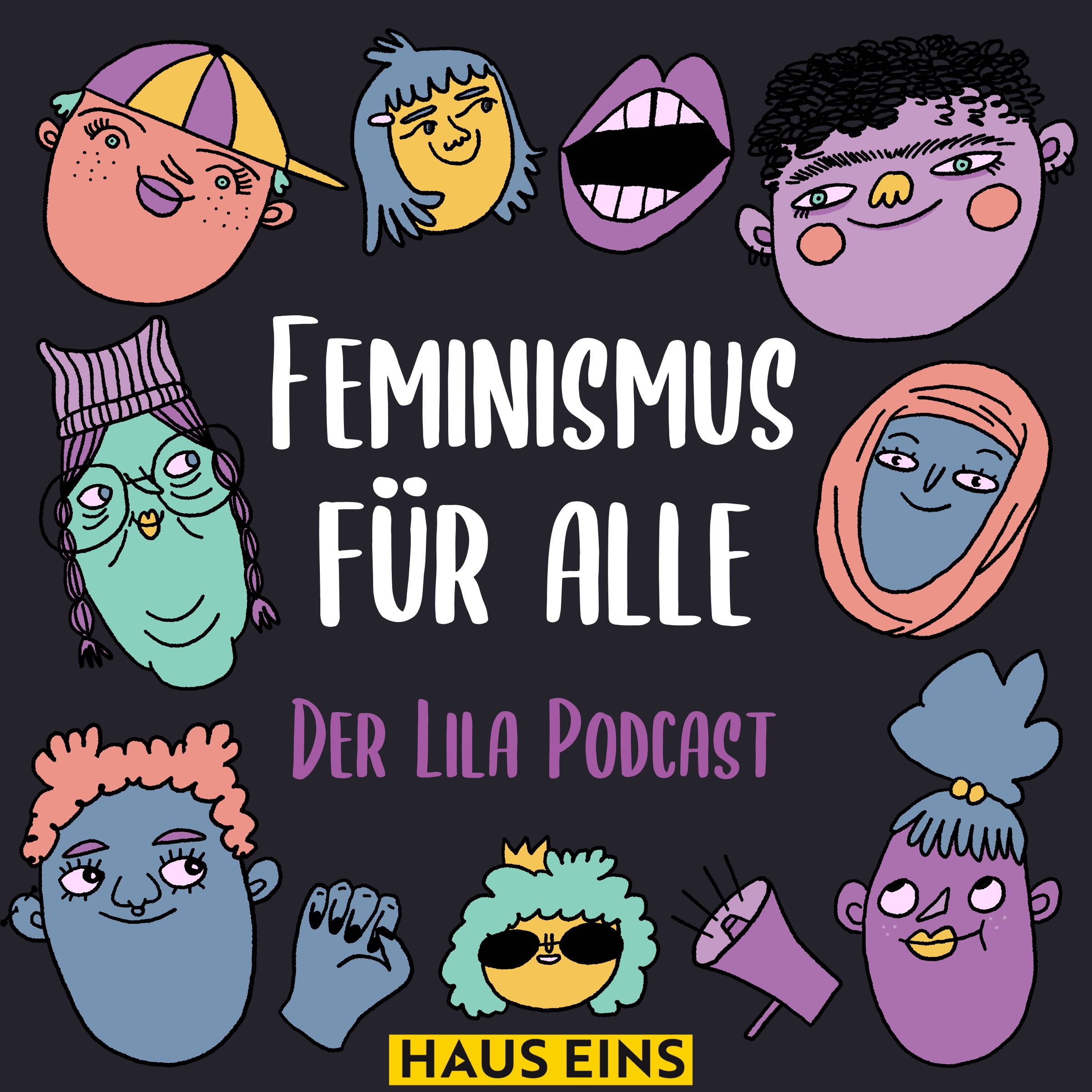 Logo Feminismus für Alle - Der Lila Podcast